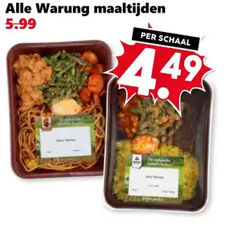 Coop Alle Warung maaltijden aanbieding