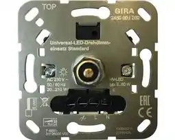 Hornbach GIRA System 3000 Universele LED draaidimmer Standard 3-60 W (R,L,C) 245000 aanbieding