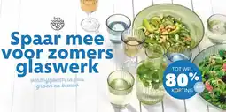 Coop Spaar mee voor zomers glaswerk aanbieding