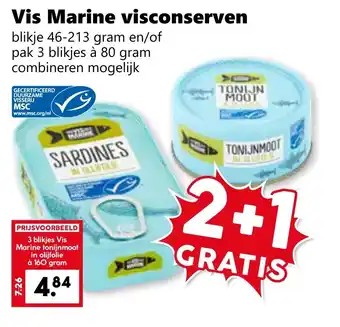Coop Vis Marine visconserven aanbieding