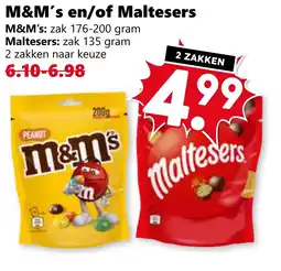 Coop M&M's en/of Maltesers aanbieding