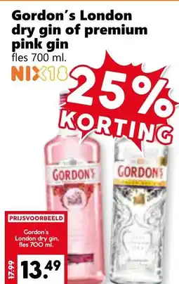 Coop Gordon's London dry gin of premiur pink gin aanbieding