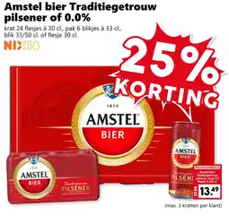 Coop Amstel bier Traditiegetrouw pilsener of 0.0% aanbieding