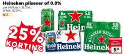 Coop Heineken pilsener of 0.0% aanbieding