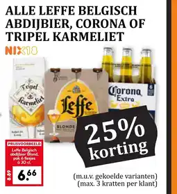Coop ALLE LEFFE BELGISCH ABDIJBIER, CORONA OF TRIPEL KARMELIET aanbieding