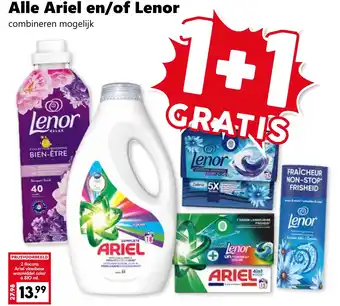 Coop Alle Ariel en/of Lenor aanbieding
