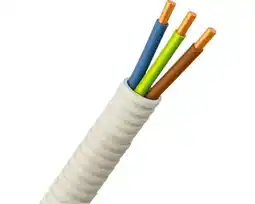Hornbach PROFILE Flexibele voorbedrade buis 16 mm 5/8 grijs 25 meter (3x2,5 mm²) aanbieding