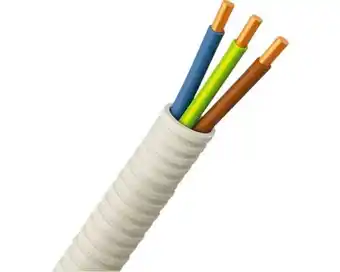 Hornbach PROFILE Flexibele voorbedrade buis 16 mm 5/8 grijs 25 meter (3x2,5 mm²) aanbieding
