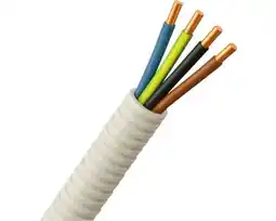 Hornbach PROFILE Flexibele voorbedrade buis 16 mm 5/8 grijs 50 meter (3x2,5+1x1,5 mm²) aanbieding