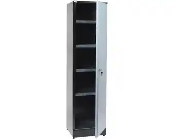 Hornbach KÜPPER Opbergkast 45,5 cm zilver-zwart (1 deur, 4 legplanken) aanbieding