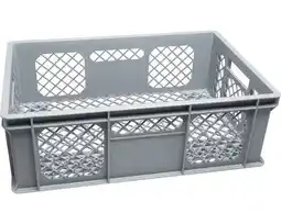 Hornbach WIBO Opbergkrat 60x20x40 cm grijs 45 liter aanbieding