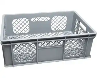 Hornbach WIBO Opbergkrat 60x20x40 cm grijs 45 liter aanbieding
