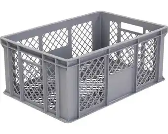 Hornbach WIBO Opbergkrat 60x32x40 cm grijs 64 liter aanbieding
