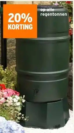 GAMMA 20% KORTING op alle regentonnen aanbieding
