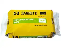 Hornbach SAKRETE Gietvloermortel snel 25 kg aanbieding