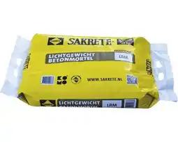 Hornbach SAKRETE Lichtgewicht betonmortel 18 kg aanbieding