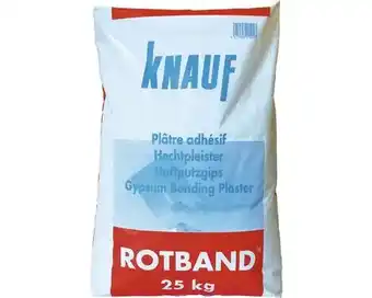 Hornbach KNAUF Hechtpleister Rotband 25 kg aanbieding