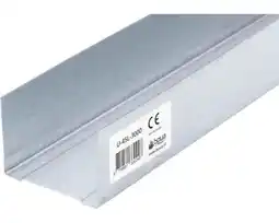 Hornbach U45L Metalstud vloer-/plafondprofiel, lengte 3000 mm aanbieding