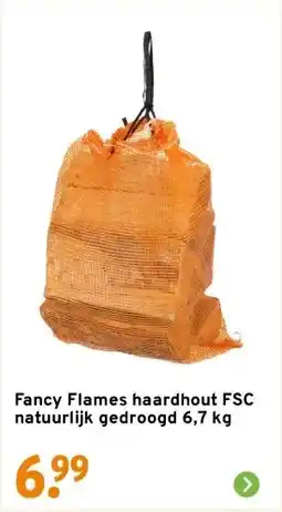 GAMMA Fancy Flames haardhout FSC natuurlijk gedroogd 6,7 kg aanbieding