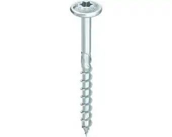Hornbach HECO Topix-Plus Universele schroef 8,0x160 mm tellerkop Torx T40 deeldraad blauw verzinkt, 50 stuks aanbieding