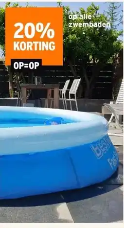 GAMMA 20% KORTING op alle zwembaden aanbieding