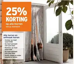 GAMMA 25% KORTING op alle horren ook op maatwerk aanbieding