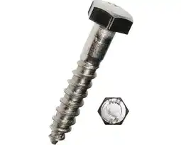 Hornbach DRESSELHAUS Houtdraadbout zeskant 8X50 mm DIN 571 RVS A2, 25 stuks aanbieding