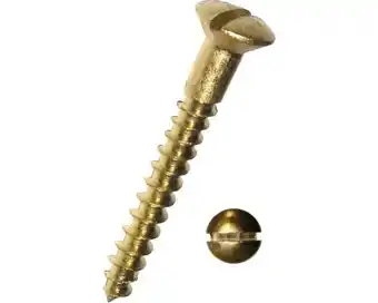 Hornbach DRESSELHAUS Houtschroef lenskop sleuf 3x20 mm DIN 95 messing, 200 stuks aanbieding