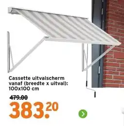 GAMMA Cassette uitvalscherm vanaf (breedte x uitval): 100x100 cm aanbieding