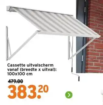 GAMMA Cassette uitvalscherm vanaf (breedte x uitval): 100x100 cm aanbieding