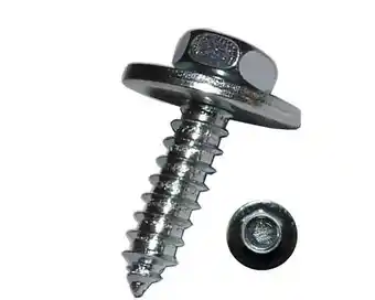 Hornbach DRESSELHAUS Plaatschroef met ring zeskant 4,8x16 mm galv. verzinkt, 100 stuks aanbieding