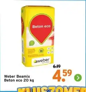 GAMMA Weber Beamix Beton eco 20 kg aanbieding