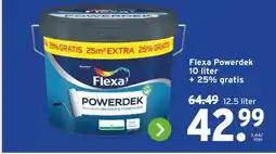 GAMMA Flexa Powerdek 10 liter + 25% gratis aanbieding