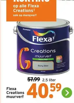 GAMMA Flexa Creations muurverf aanbieding