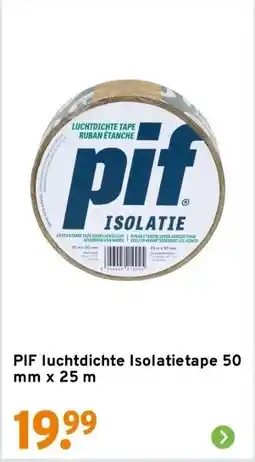 GAMMA PIF luchtdichte Isolatietape 50 mm x 25 m aanbieding