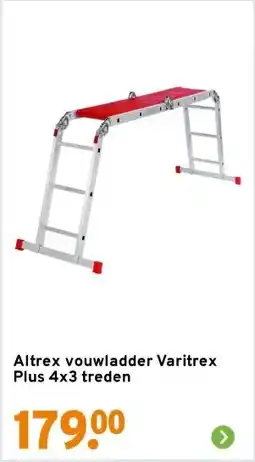 GAMMA Altrex vouwladder Varitrex Plus 4x3 treden aanbieding