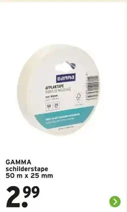 GAMMA GAMMA schilderstape aanbieding