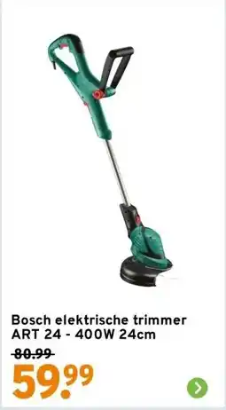 GAMMA Bosch elektrische trimmer ART 24 - 400W 24cm aanbieding