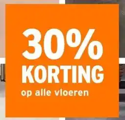 GAMMA 30% KORTING op alle vloeren aanbieding