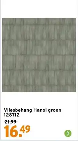 GAMMA Vliesbehang Hanoi groen 128712 aanbieding