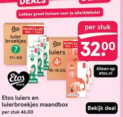 Etos Etos luiers en luierbroekjes maandbox aanbieding