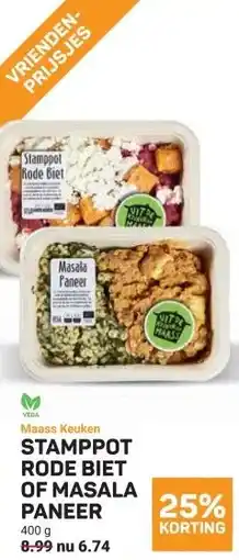 Ekoplaza STAMPPOT RODE BIET OF MASALA PANEER aanbieding