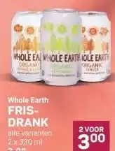 Ekoplaza Whole Earth FRIS- DRANK aanbieding