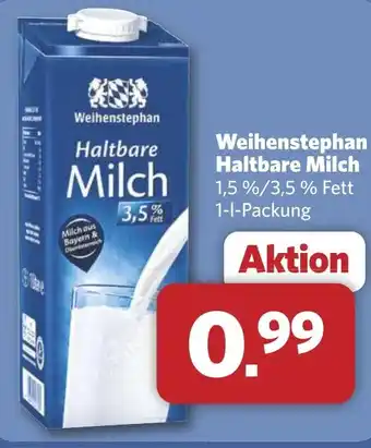 Combi Weihenstephan Haltbare Milch aanbieding