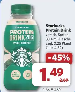 Combi Starbucks Protein Drink aanbieding