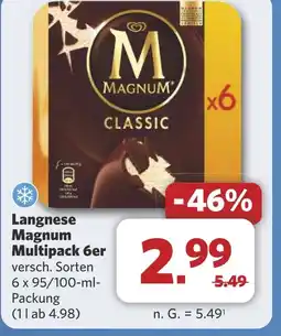Combi Langnese Magnum Multipack 6er aanbieding
