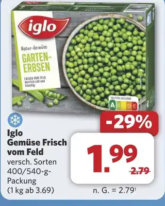 Combi Iglo Gemüse Frisch vom Feld aanbieding