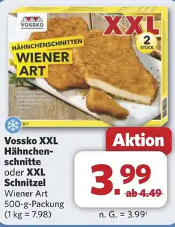 Combi Vossko XXL Hähnchen- schnitte oder XXL Schnitzel aanbieding