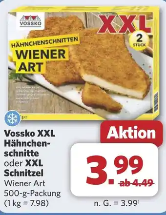 Combi Vossko XXL Hähnchen- schnitte oder XXL Schnitzel aanbieding