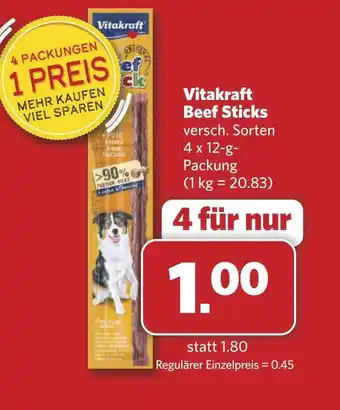 Combi Vitakraft Beef Sticks aanbieding